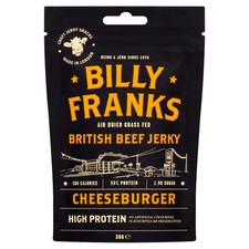 Billy Franks Beef Jerky - High Protein - Healthy Snack - Biltong - Cheeseburger