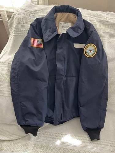 FRWI  Department of Defense FR  bomber Jacket men’s size large  - product listing photo