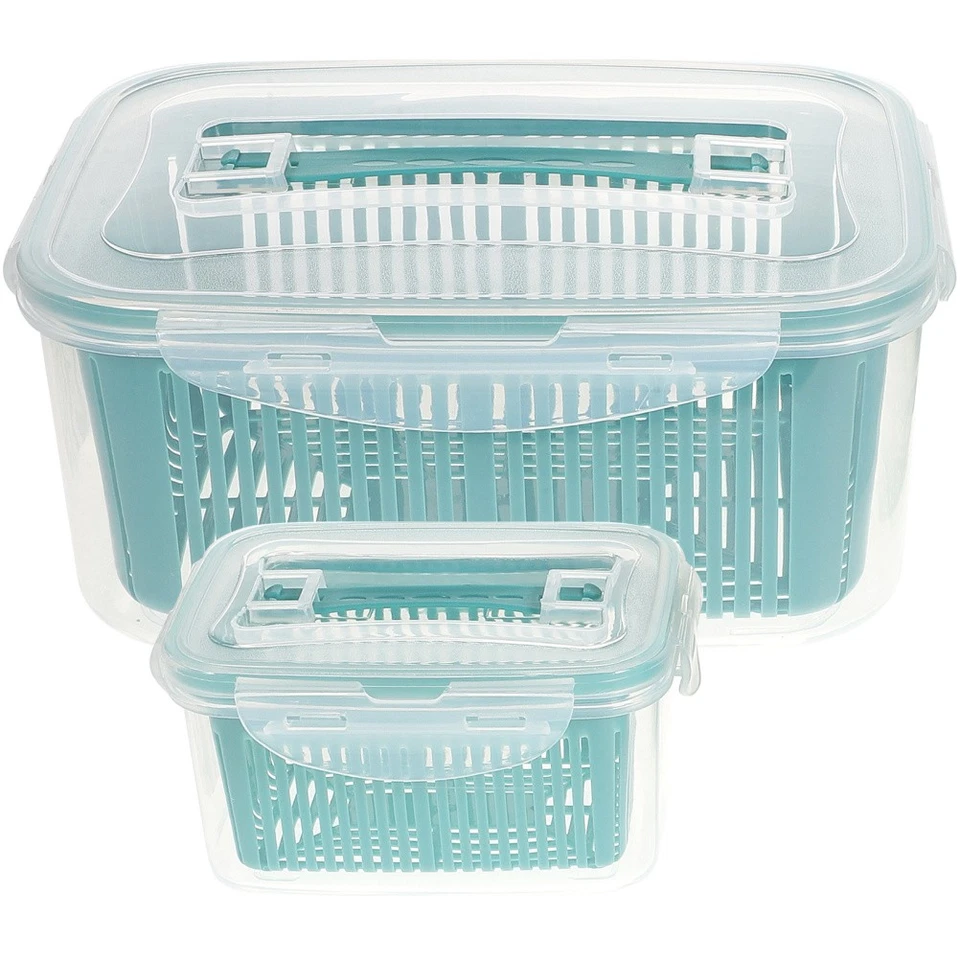 2 stücke Große Kapazität Kühlschrank Box Lebensmittelbehälter Küche Frische Box - Bild 3 von 4