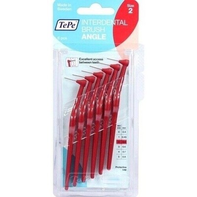 TEPE Angle Interdentalbürste 0,5mm rot, 6 St PZN 07708848