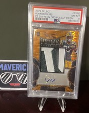 2022 Panini Select Neon Orange Pulsar Rookie Auto Romeo Doubs Packers  #PS-RD