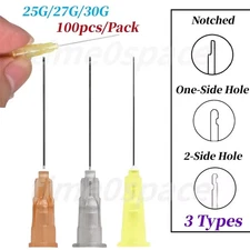 25G/27G/30G Dental Disposable Endo Irrigation Needle Syringe Tips 100pcs/Pack