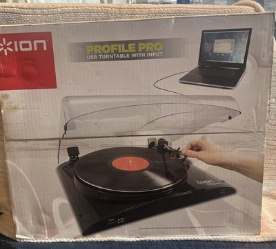 Turntable ION Audio PROFILE PRO LP Conversion Vinyl To CD/MP3 New In Box