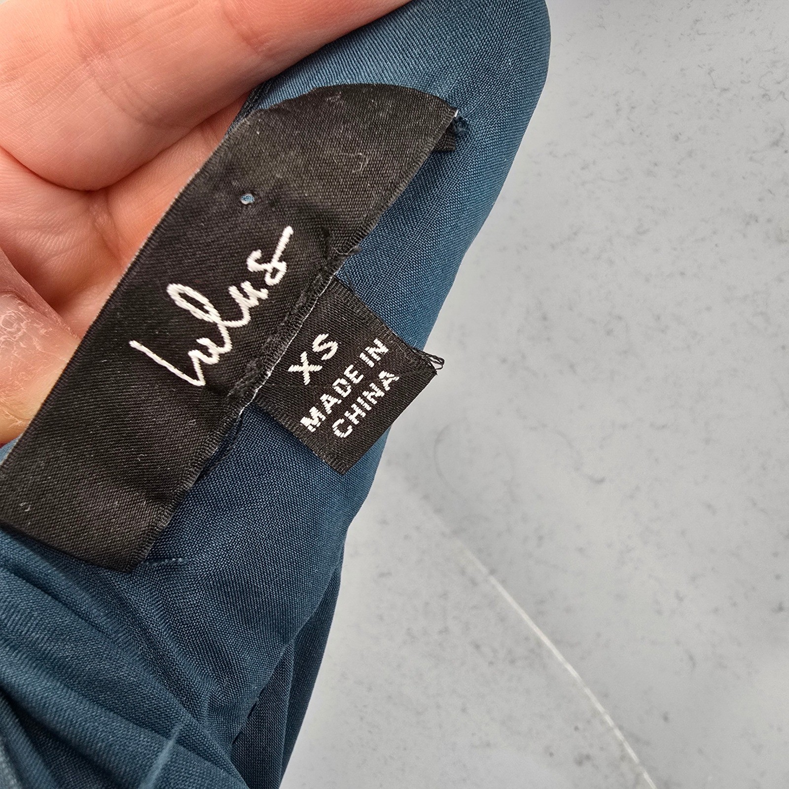 Lulus Women's Pristine Glow Teal Blue Ruffled Shoulder Maxi Dress Tie Back Gown