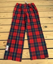 Vintage 70s Pendleton Wide Leg Flare Wool Plaid Pants Womens 18 Tartan NEW