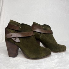 Allegra K Botines De Tacón Alto Con Bloque De Cremallera Para Mujer Borgoña 36