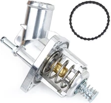 MITZONE Upgrade Aluminum Thermostat Housing Water Outlet Compatible with... 