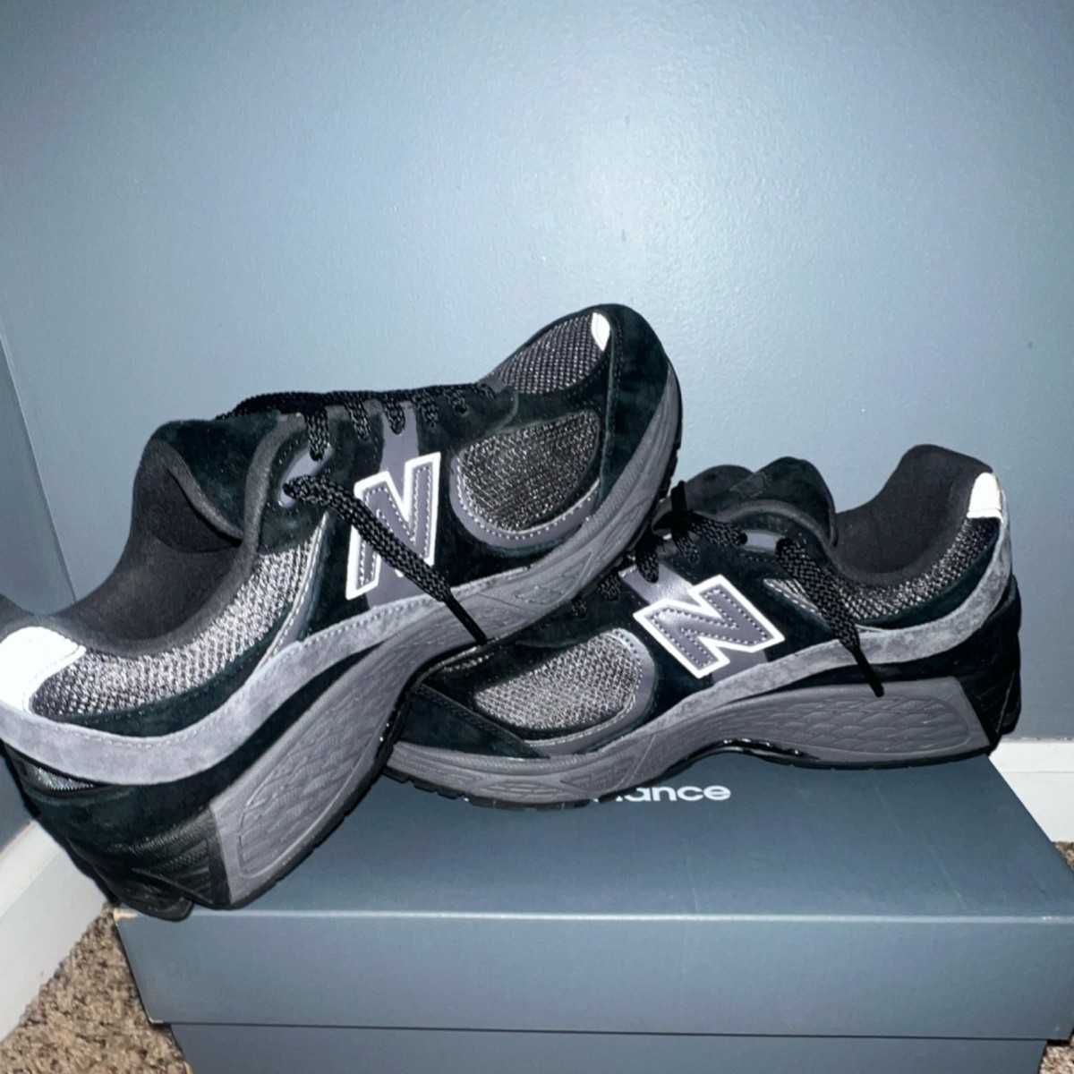 New Balance 2002R Black Magnet Men's Sneakers Suede Mesh M2002RBL
