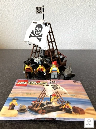 LEGO Pirates: Raft Raiders (6261) Vintage Set 99% Complete w/ Instructions 1992