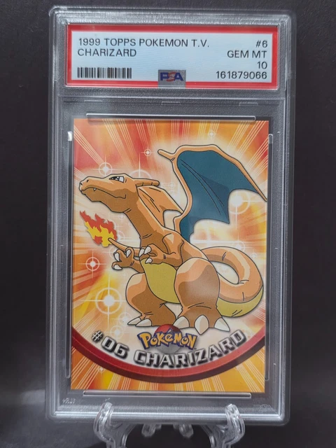 Pokemon Charizard Topps TV 6 PSA 10 Gem Mint