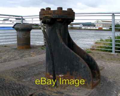 Photo 6x4 Dockland relics Belfast [2] Queens Island A mooring bollard an c2008