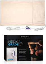 Thermotech Medical Heating Pad - Auto Moist Heat for Back Pain Relief 14"x17