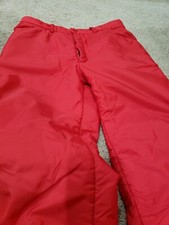 Vintage Sz M RED Ski Pants