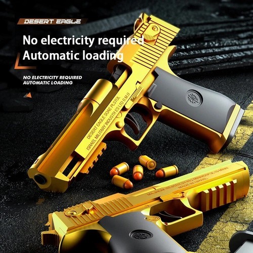 Automatic Eagle Toy Pistol | Mechanical Shell Ejecting Blaster Gun for Outdor AU - Picture 4 of 7