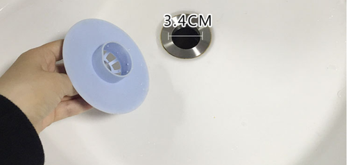 2Pcs Silicone Drain Cover Sink Catcher Hair Stopper Plug Bathroom Floor Laundry - Picture 8 of 18