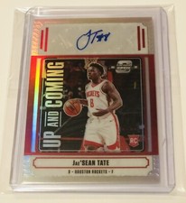 💥2020-21 Contenders Optic Jae’Sean Tate #81/99 RC Auto - Up & Coming Refractor