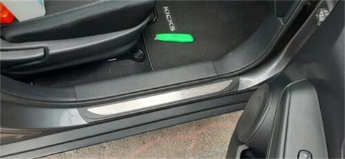 For Nissan Kicks Accessories Car Door Scuff Sill Cover Panel Step Protector Trim - Picture 91 of 92