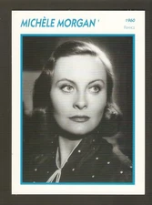 Michèle MORGAN card PHOTOGRAPHY SHEET "Portraits of Stars"' 