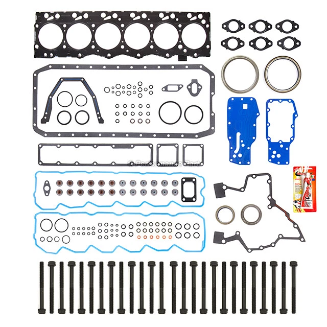 Juego completo de juntas pernos de cabeza para 03-09 Dodge Ram 2500 3500 5,9 L OHV TURBO Foto 3 de 4