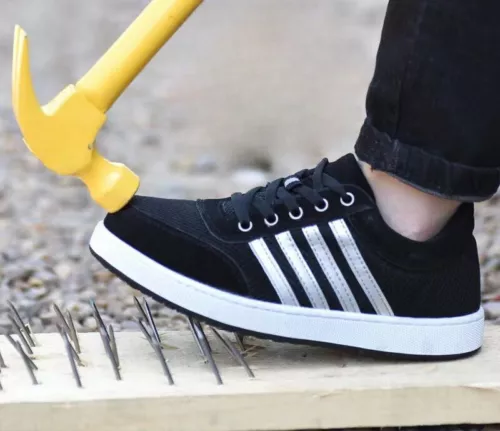 NUOVE SCARPE ANTINFORTUNISTICHE SCARPE DA GINNASTICA PUNTA IN ACCIAIO STIVALI DA LAVORO LEGGERI SCARPE UOMO DONNA - Foto 22 di 32