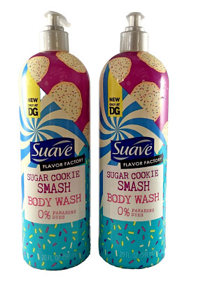 Suave Body Wash Sugar Cookie Smash 20 oz Pump Bottles Lot of 2 Free Shipping