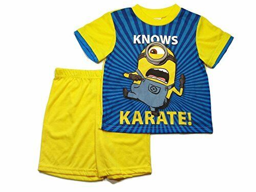 Despicable Me Minion Knows Karate Boy's Pajama Set. Size 4