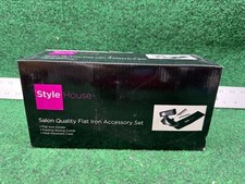 Style House Salon Quality Flat Iron Accessory Set Black