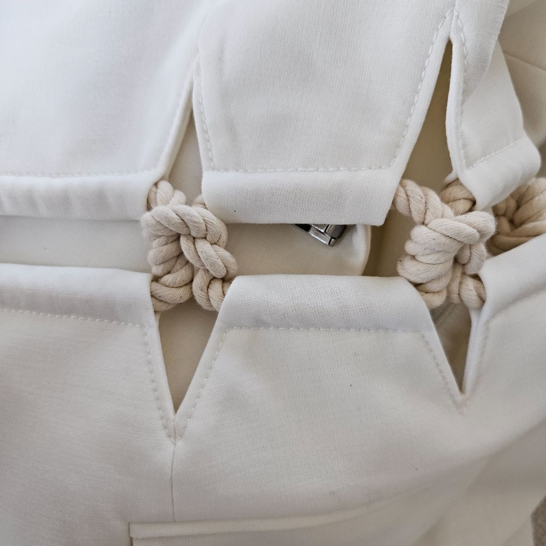 Dion Lee White Knot Detail Blazer Women's Size S image 7