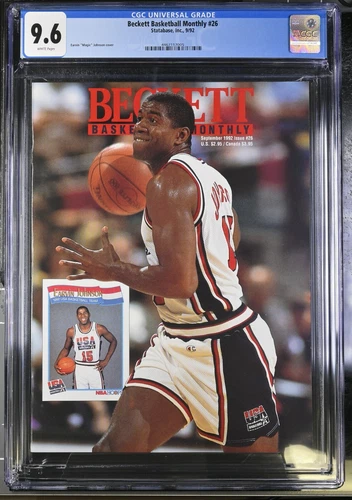 Beckett Basketball Magazine #26 Magic Johnson CGC 9.6 NM+++