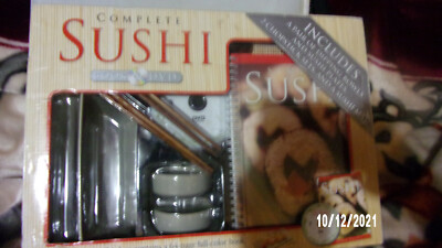 Complete Sushi Book DVD Set include pair of Dipping Bowls, Plates, Rolling Mat