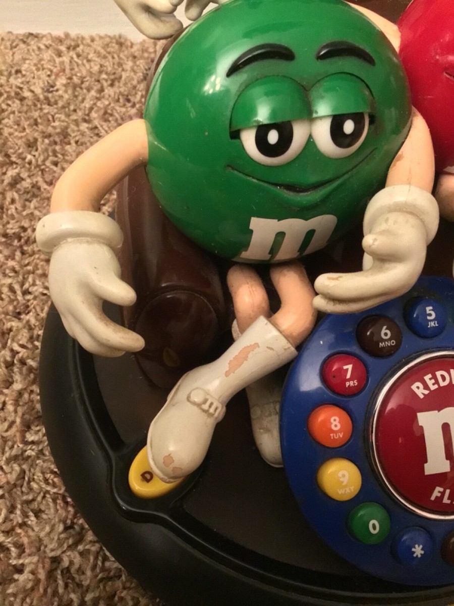 Vintage M&M's Animated Telephone Red Green Blue Landline Animation