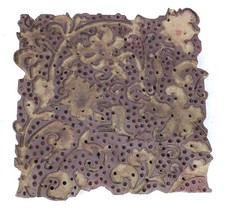 Wooden hand carved Printing Stamp Block for Fabrics Printing ZEFB-556
