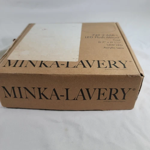 MINKA LAVERY 749-2-66A-L VANTAGE 7" LED LIGHT, FLUSH MOUNT, COLOR: COAL - Picture 2 of 5