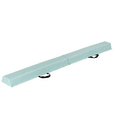 6ft Folding Floor Balance Beam 2-Panel for Gymnastics Practice Exercise Green