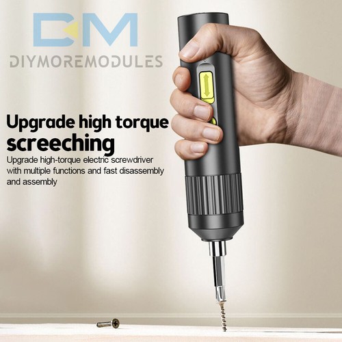 3.6V Cordless Electric Screwdriver Kit USB Rechargeable Power Tool 10PC Bits Set - Picture 6 of 20