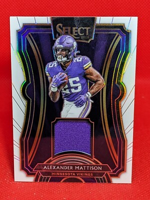 2019 Select ALEXANDER MATTISON Player Worn Material Patch RC Vikings **71/75**