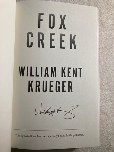 Fox Creek by William Kent Krueger (Like New Hardcover, Signed, 1st, 1st) - Picture 2 of 7