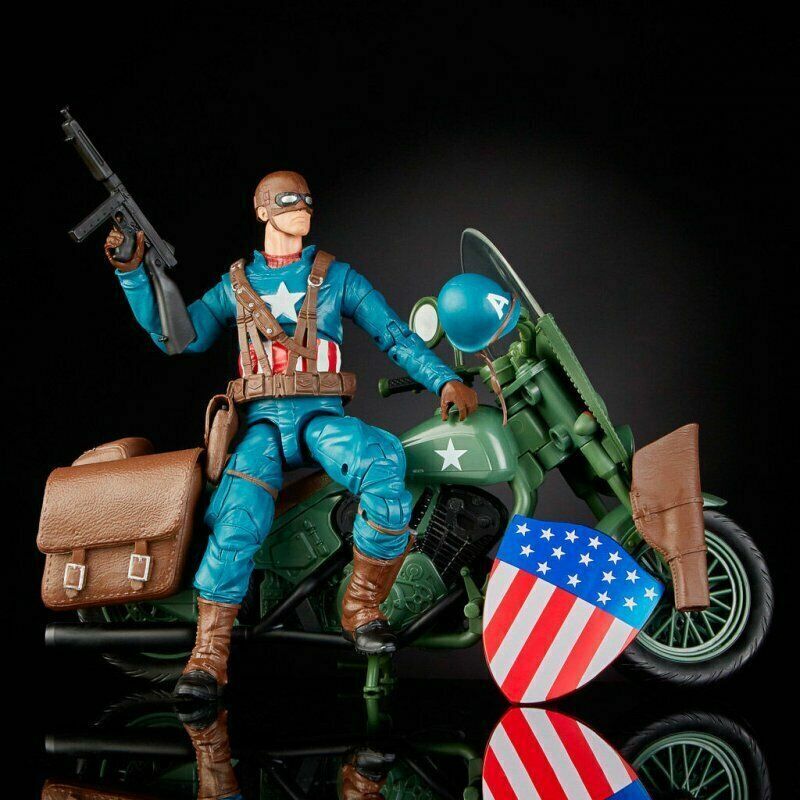 Marvel Legends Captain America Action Figure with Motorcycle Marvel Legends Captain America Action Figure with Motorcycle