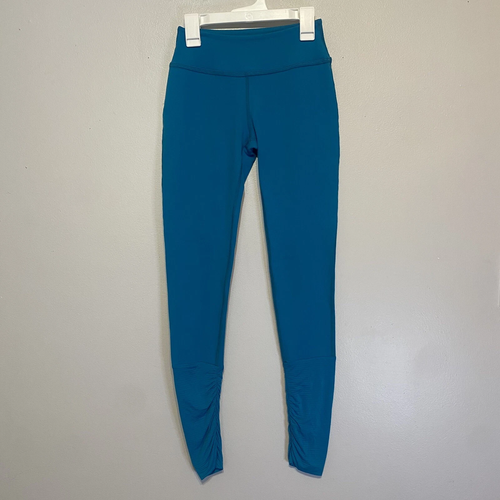 beyond-yoga essential waistband side gather ruched leggings