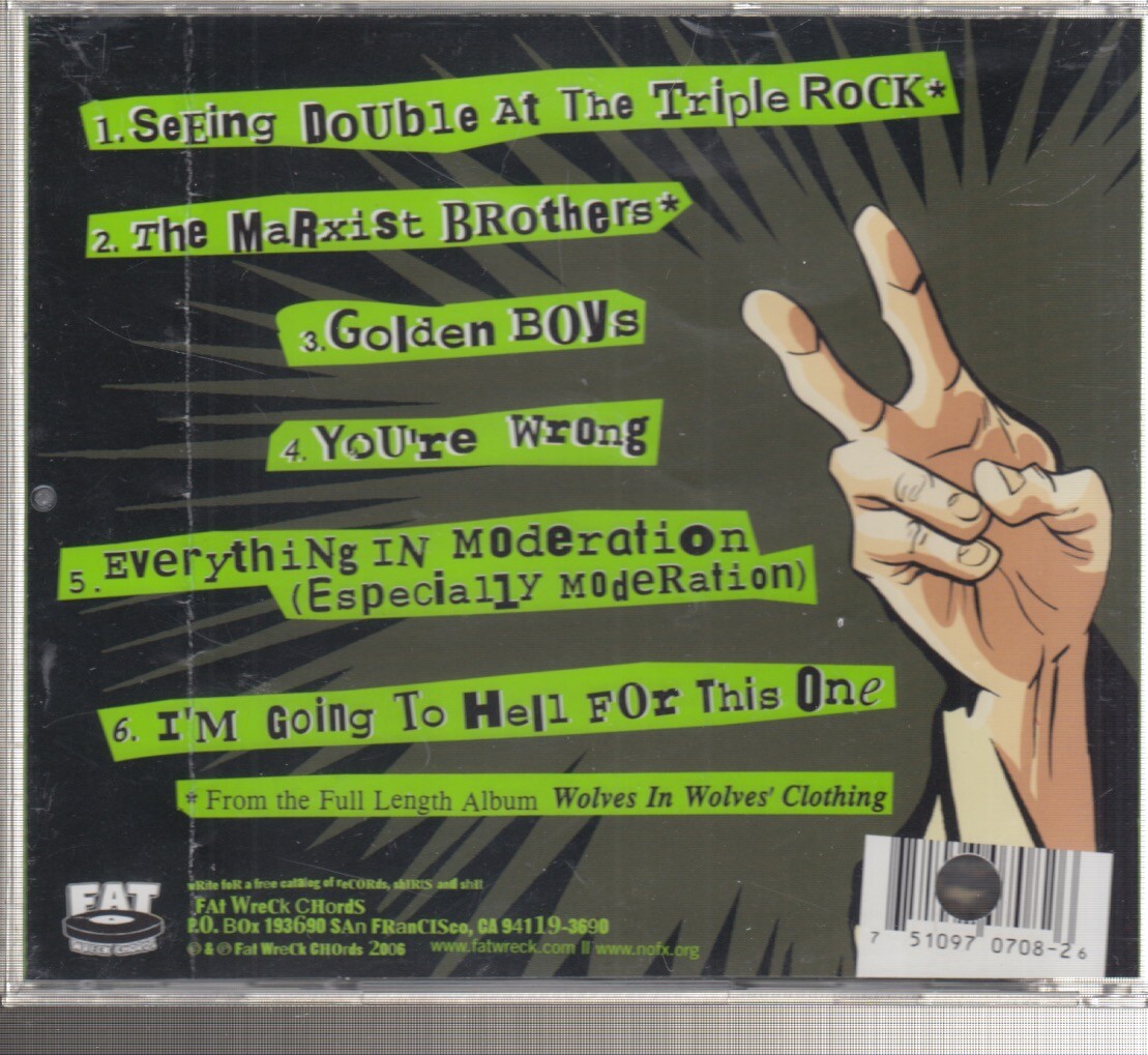 Never Trust a Hippy [EP] by NOFX (CD, Mar-2006, Fat Wreck Chords