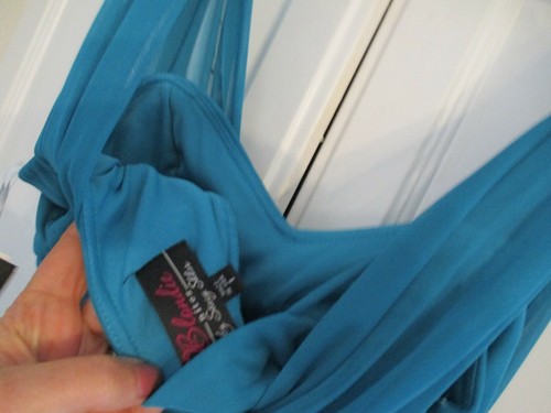 new nwt dress LONG $169 WEDDING BLONDIE NITES TURQUOISE STACIE SKLAR SIZE 1 - Picture 4 of 4