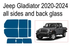 Premium Carbon Window Tint fits Jeep Gladiator 2020-2024 precut tint 