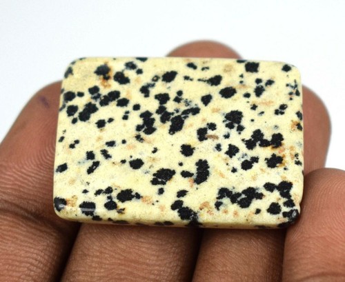 Cabochon naturale diaspro dalmata messicano guarigione miscela pietre portafortuna certificato - Foto 8 di 44