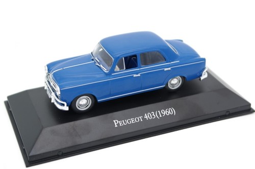 Atlas Peugeot 403 1960 Blue 1:43 Scale 4 Inch US IMPORT DUTIES PAID - 第 1/5 張圖片