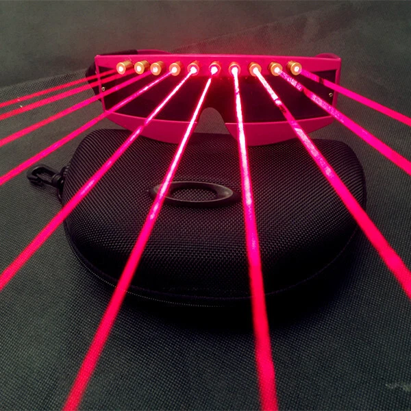 LED Flashing Laser Glasses Light Up Lighting Party Rave Dancing DJ Bar Nightclub - Image 2 of 4