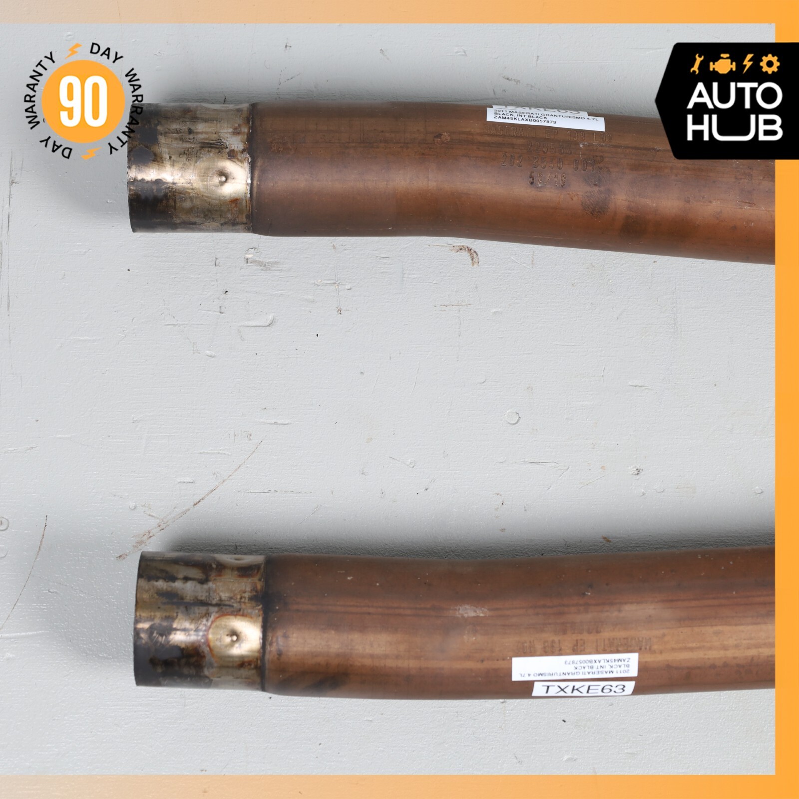 Maserati GranTurismo S M145 4.7L Exhaust Pipes Left & Right Side Set OEM 56k
