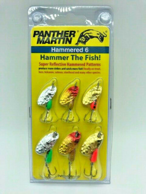 Panther Martin Hammered 6 Hammer the Fish Spinner Bait Best of Sa Trout Bass NEW