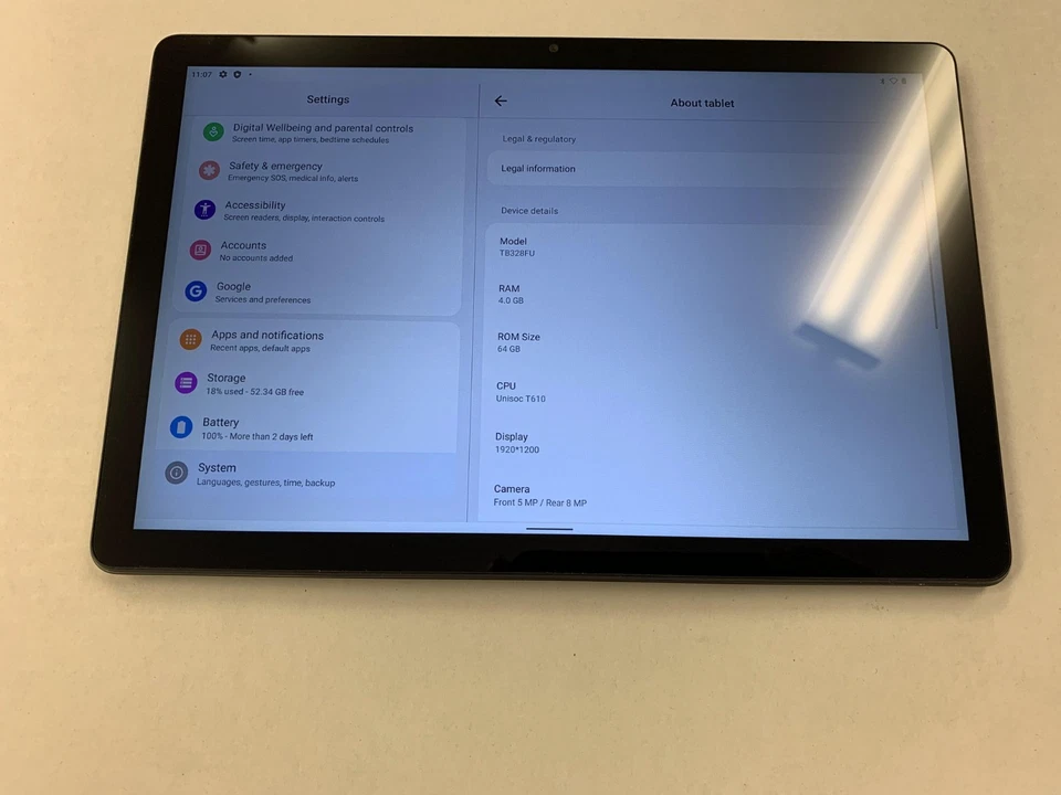 LENOVO TAB M10 HD 3RD GEN TB328FU 10.1" 32GB WI-FI IRON GREY. - Image 3 of 4