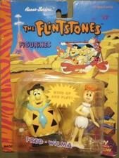 Hanna Barbera FLINTSTONES Wind Up Figurines 1994 Fred Wilma Unopened Box Damage