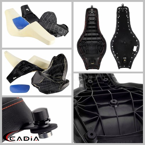 For Harley Softail Deluxe FLDE Slim FLSL FXBB FLHC 2018-2024 2-Up Seat w/Gel Pad - Imagen 9 de 10
